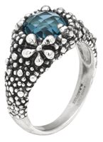 Ring Giovanni Raspini Woman Blue Ivy in Silver Cristallo 12429/12